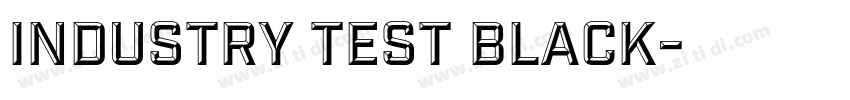 Industry Test Black字体转换
